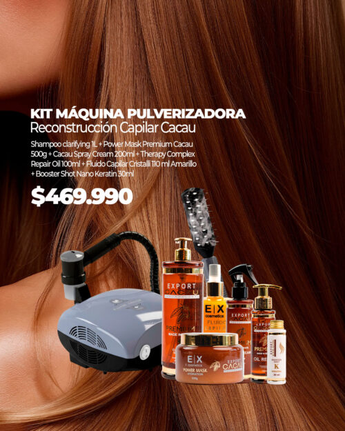 Kit Máquina Pulverizadora - Reconstrucción Capilar Cacau
