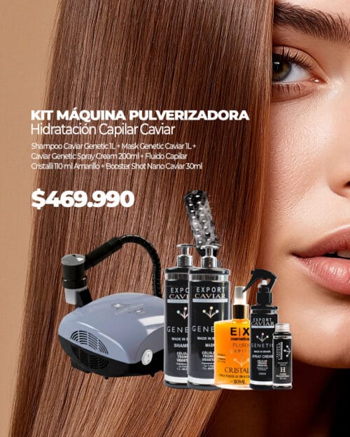 Kit Máquina Pulverizadora - Hidratación Capilar Caviar