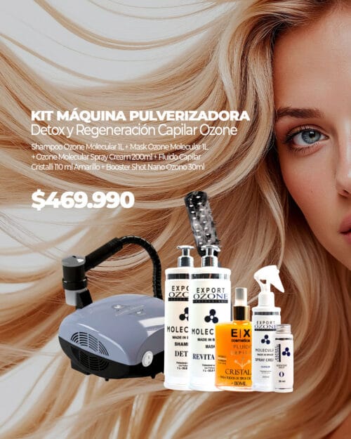 Kit Máquina Pulverizadora - Detox y Regeneración Capilar Ozone